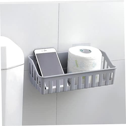 ABOOFAN Toilet Paper Organizer with Suction Cup Wall Mount Durable Odor-Free Storage for Home Kitchen