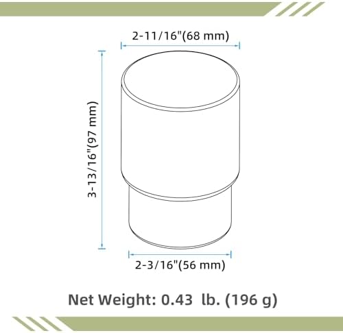 Aomasi Frosted Tumbler Glass for Toothbrush Holder