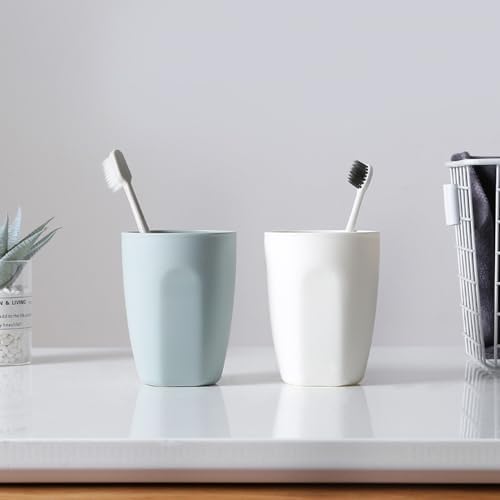 Perfect 400ML Dentist-Approved Mouthwash Cup Blue White Design Durable Elegant for Daily Use