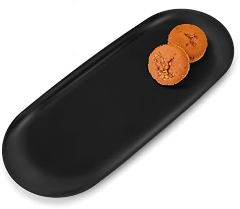 Black 12x5 inch serving tray for bathroom 10