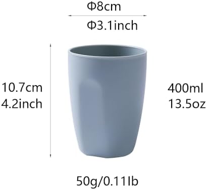 Perfect 400ML Dentist-Approved Mouthwash Cup Blue White Design Durable Elegant for Daily Use