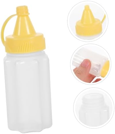 Small Ketchup Squeeze Bottles Set of 12 - Mini Condiment Containers for Kitchen Outdoor Use and More