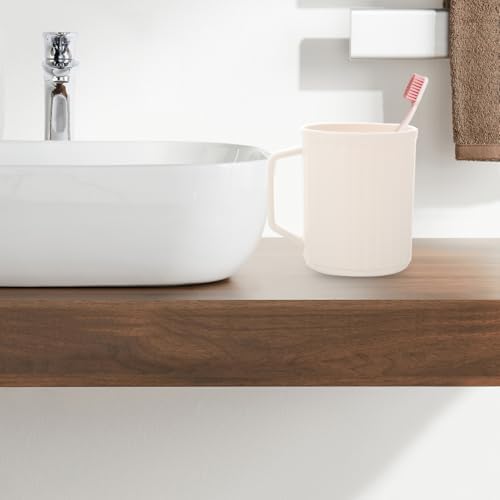 Durable Unbreakable Plastic Toothbrush Holder for Travel Bathroom Use White