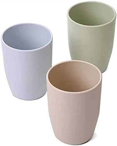3-Piece Reusable Tumbler Toothbrush Holder Set Fashionable and Durable for Home and Travel