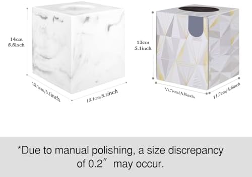 Luxspire Tissue Box Cover Holder Easy to Refill Durable Stylish