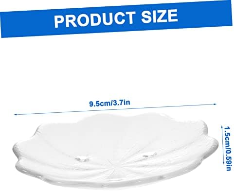 4-Piece Glass Saucer Set for Home Restaurant Event Use Heat Resistant Durable