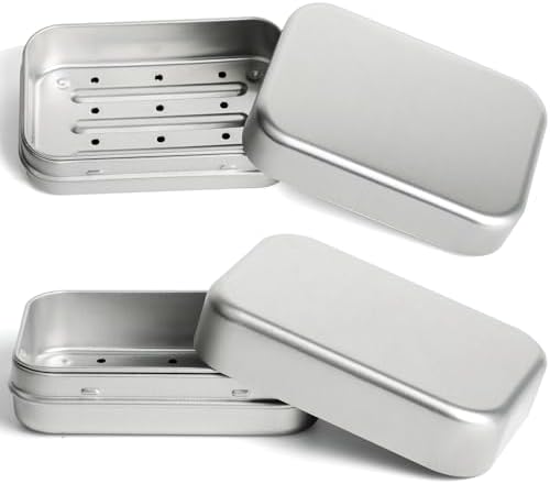 Affordable Aluminum Travel Soap Container with Lid for moist_response
