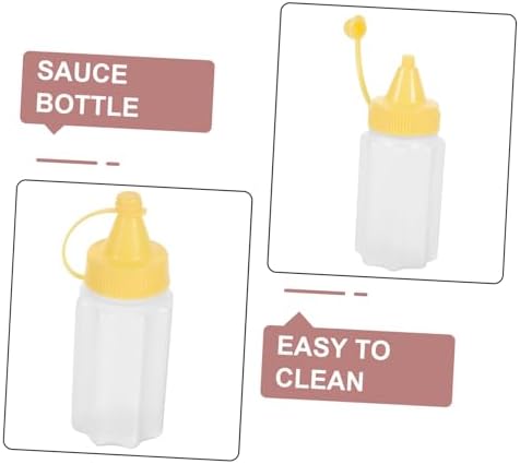 12-Piece Set of Mini Squeeze Bottles compact and practical condiment containers for salads dressings and more