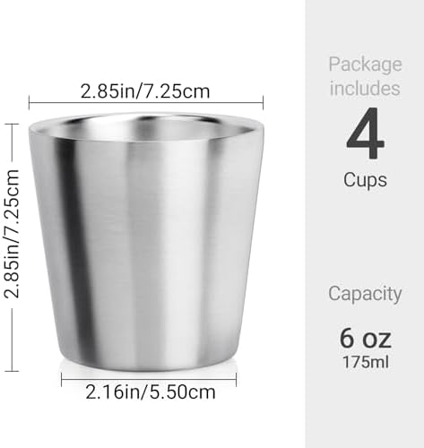 Beasea Stainless Steel Cups Double Insulated Tumblers for Reusable Drinking