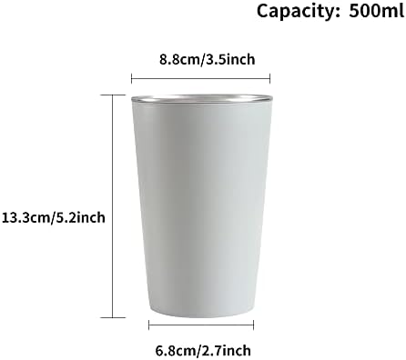 Perfect Design 500ml Stainless Steel Coffee Cup Anti-Scald Non-Slip Eco-Friendly Corner