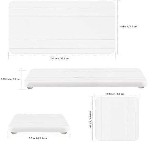 Fast Drying Diatomite Absorbent Kitchen Bathroom Tray