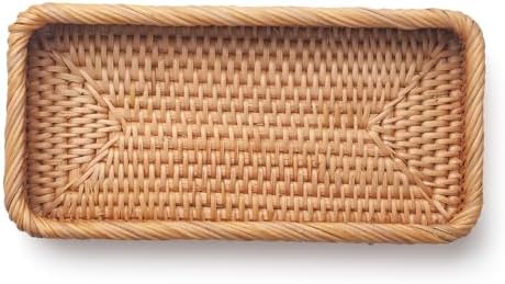 Natural Rattan Bathroom Vanity Trays