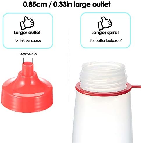 Ondiomn Condiment Squeeze Bottles