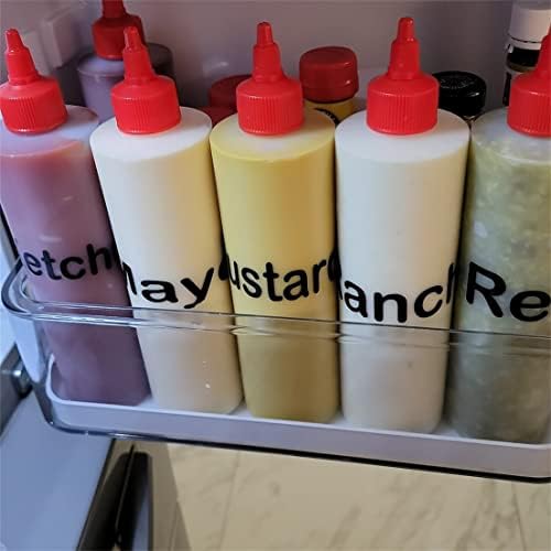 Premium Sane Bottle Reusable Plastic Condiment Dispo for Ketchup Sauce More Easy to Use