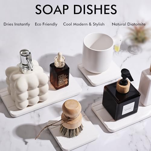 Fast Drying Diatomite Absorbent Kitchen Bathroom Tray