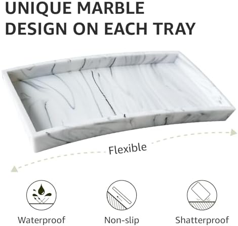 Lejourenor Marble Vanity Tray - 79 Rectangular Organizer