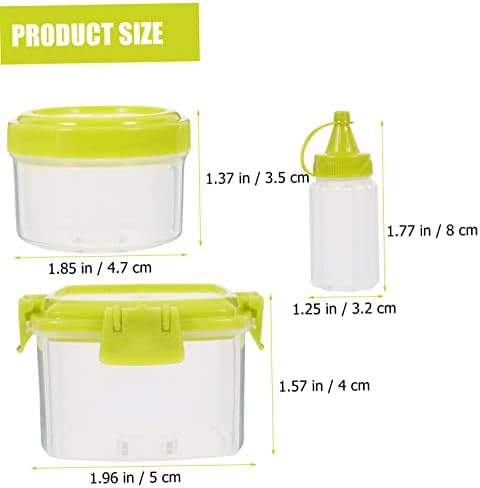 Square Storage Set for Condiment Squeeze Bottles