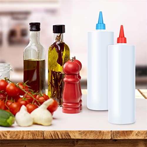 Premium Sane Bottle Reusable Plastic Condiment Dispo for Ketchup Sauce More Easy to Use