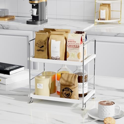 Secure 2-Tier Organizer for Bath Counters