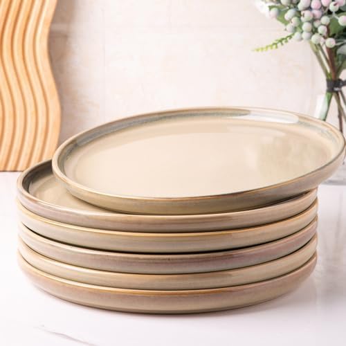 handcrafted oval dinner plates set