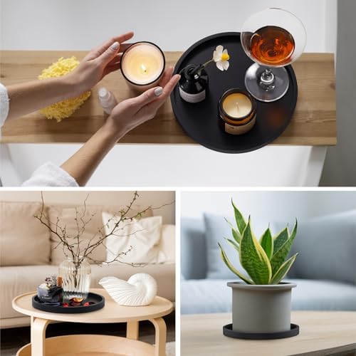 Thickened Silicone Vanity Organizer Tray for Kitchen Bathroom Use