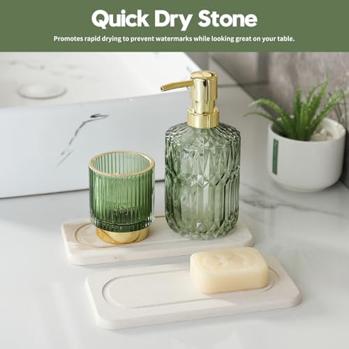 2-Pack Diatomite Stone Sink Tray Kitchen Bathroom Organizer Eco-Friendly Sink Mat