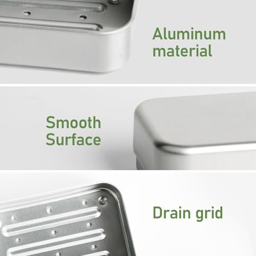 Affordable Aluminum Travel Soap Container with Lid for moist_response
