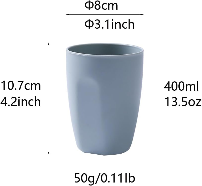 Perfect 400ML Dentist-Approved Mouthwash Cup Blue White Design Durable Elegant for Daily Use