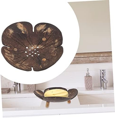 Coconut Shell Petal-Style Soap Dish for Bathroom Kitchen
