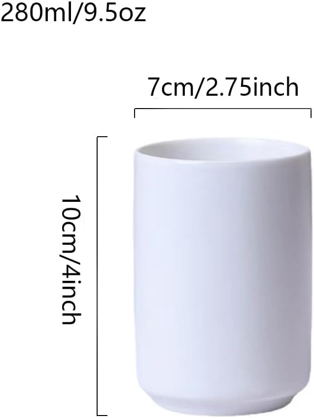 Minimalist Japanese-Style Handleless Ceramic Mug