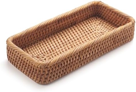 Natural Rattan Bathroom Vanity Trays
