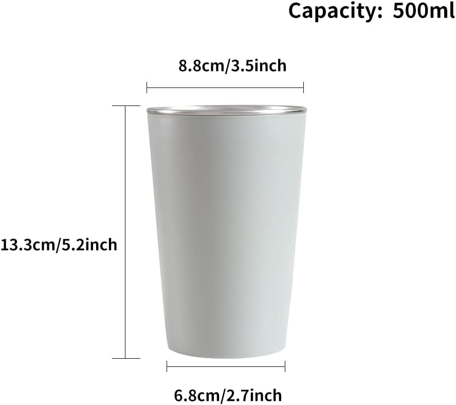Perfect Design 500ml Stainless Steel Coffee Cup Anti-Scald Non-Slip Eco-Friendly Corner