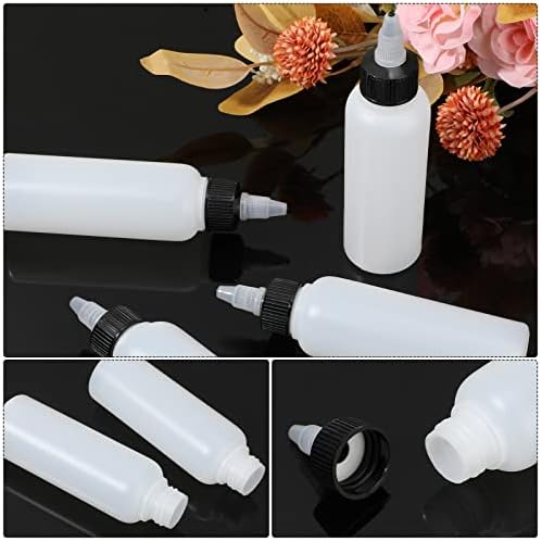 60-Piece Set of 4 oz Plastic Squeeze Bottles