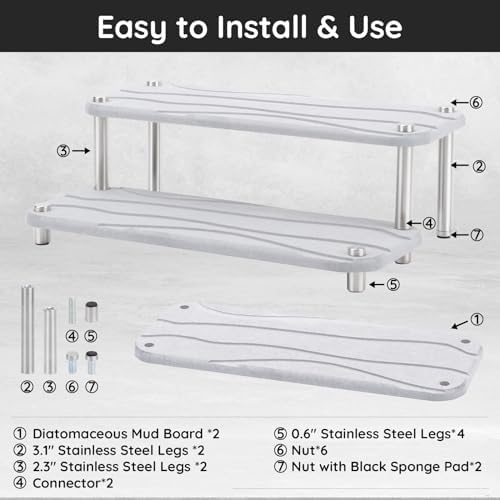 Durable Quick-Dry Vanity Tray