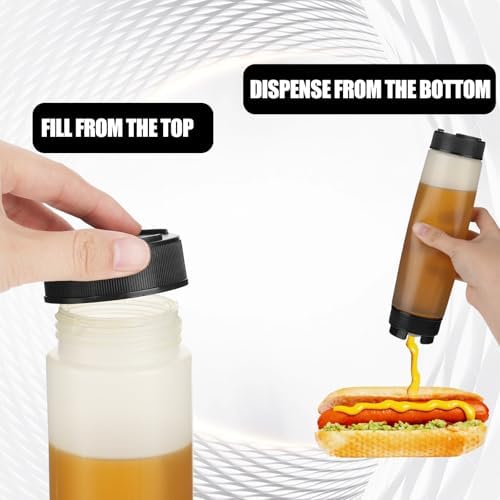 Simarro 3 Pcs Condiment Squeeze Bottles