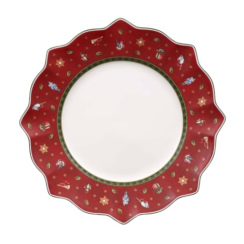 Villeroy Boch Delight Dinner Plate Red Christmas Table Centrepiece