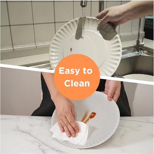 Melamine Dinner Plates Set of 6 105-inch Gray