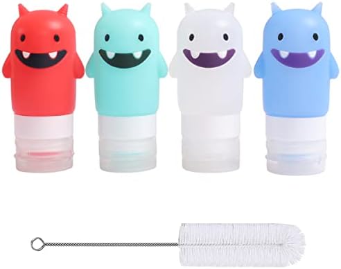portable 2oz salad dressing bottles set
