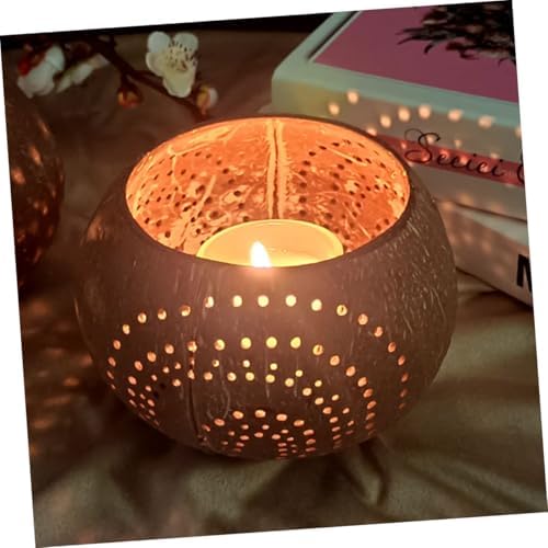 Eco-Friendly Coconuts Shell Candle Cup bowl Natural Kitchen Accessory