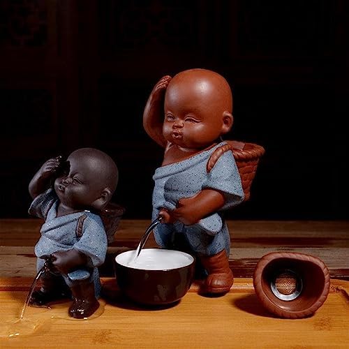 LYHHGS Chinese Folk Art Tea Pets Ornament Unique Purple Clay Figure