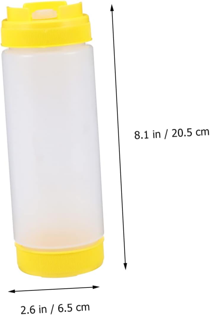 HOLIDYOYO Dual Head Squeeze Bottle Set - 20 oz Ketchup Dressing Dispersers