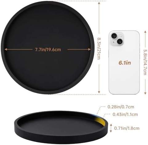 Thickened Silicone Vanity Organizer Tray for Kitchen Bathroom Use
