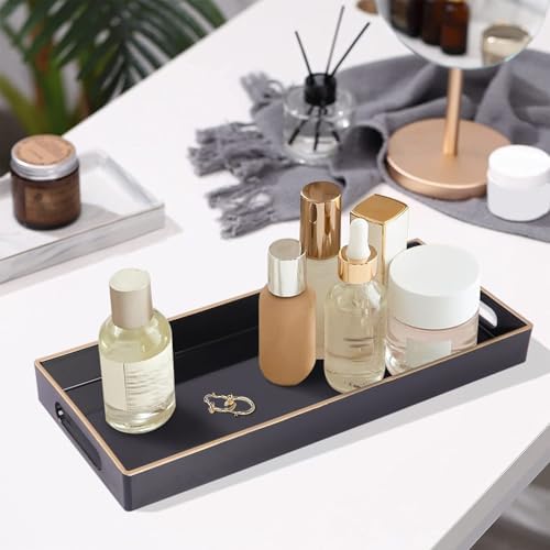 MAONAME Black Bathroom Vanity Tray