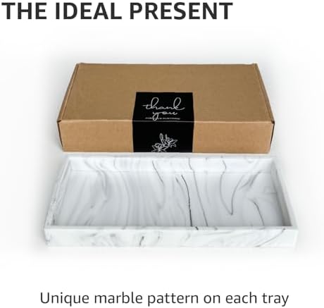 Lejourenor Marble Vanity Tray - 79 Rectangular Organizer