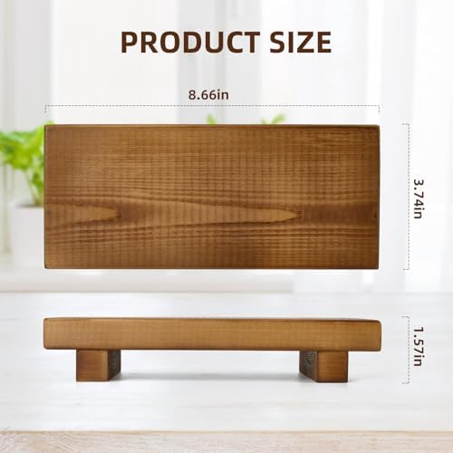 Handmade Wooden Bathroom Soap Holder - Rustic farmhouse decor tray