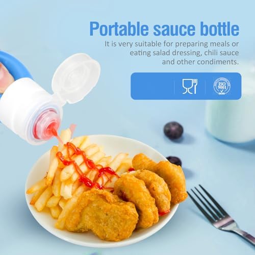 portable 2oz salad dressing bottles set