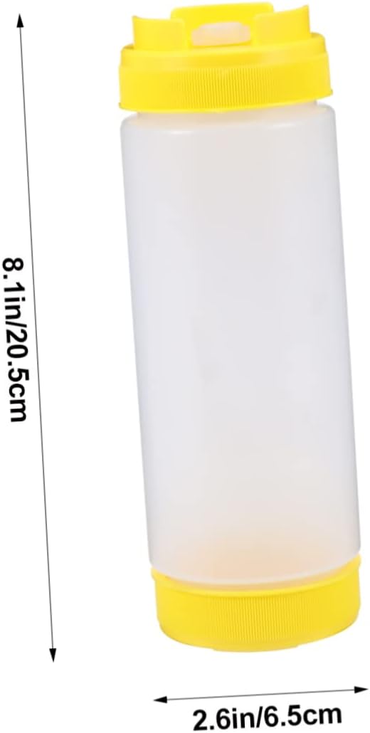 Double-Headed Squeeze Condiment Bottle for Easy Storage Use