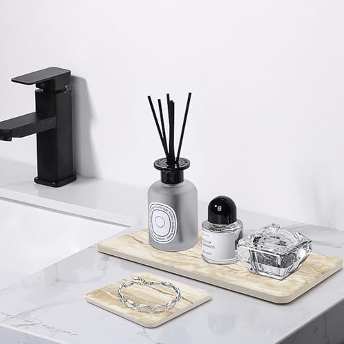 Set of 4 Drying Stone Trays for Kitchen and Bathroom