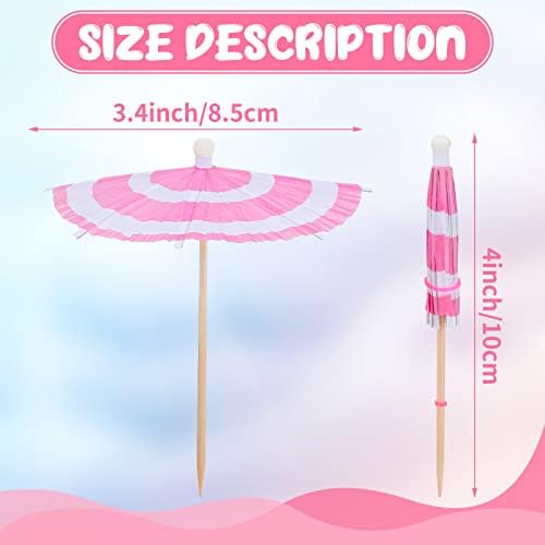 150-Count tropical umbrella picks for parties weddings and tropical drinks