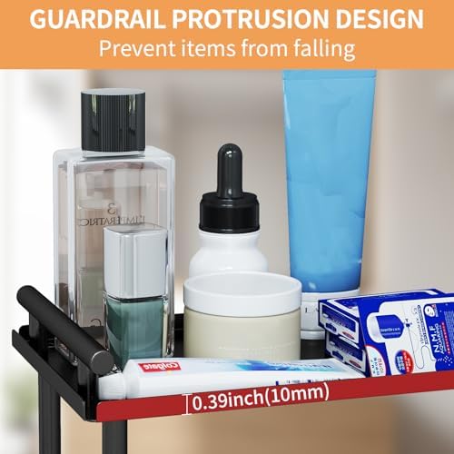 Space-Saving 2-Tier Bathroom Organizer for Skincare Makeup Storage